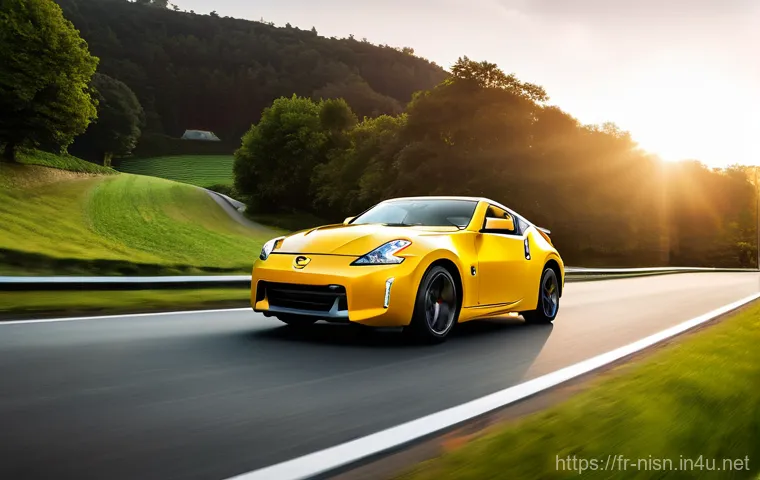 니산 GT R과 닛산 Z의 차이 - **Prompt 1: The Apex Predator - Nissan GT-R on the Track**
    "A dynamic, wide-angle shot of a Niss...
