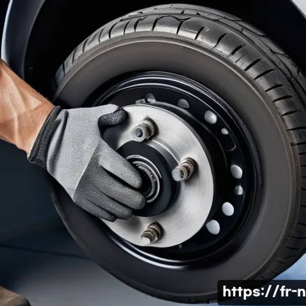니산 로그의 소모품 관리 팁 - A detailed close-up of a Nissan Qashqai brake system focusing on the brake pads and discs, showing s...
